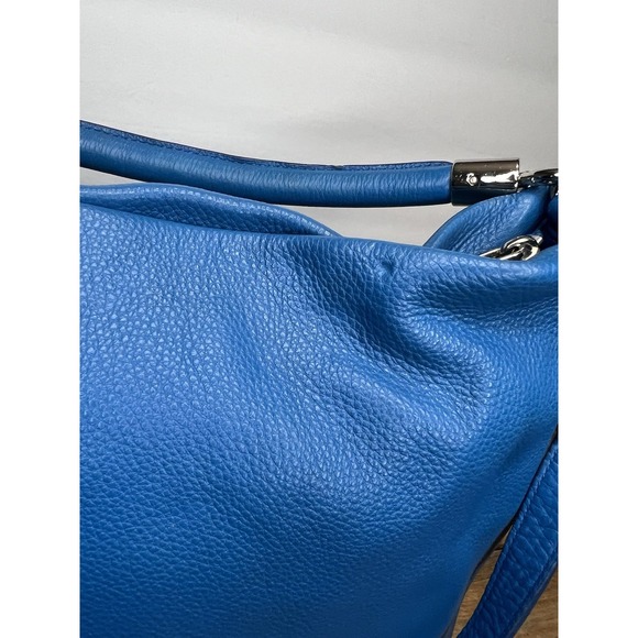 MARC JACOBS Too Hot To Handle Sky Blue Pebbled Leather  CROSSBODY Shoulder HOBO - Picture 6 of 16